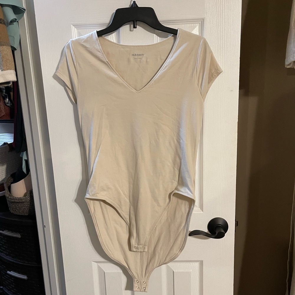 L Beige Bodysuit